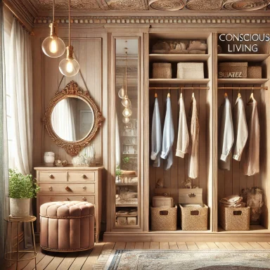 Vestidor vintage con armarios de madera y decoración clásica, seleccionado por Suárez & Co. Interiorismo