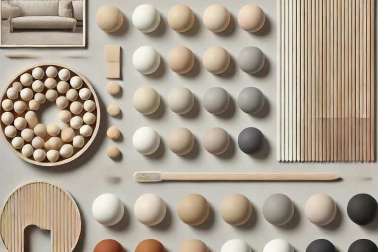 Paleta de colores del estilo Japandi por Suárez & Co. Interiorismo, mostrando tonos neutros como blanco, beige, gris claro, madera natural y acentos sutiles de negro en una disposición minimalista y armoniosa.